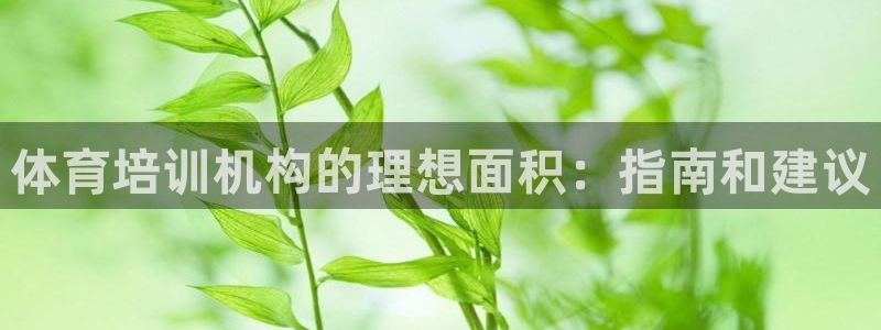 耀世娱乐平台注册登录不了：体育培训机构的理想面积：指